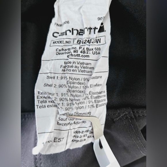 Carhartt Force Fitted Midweight Utility Leggings size XS gray black - Picture 8 of 10